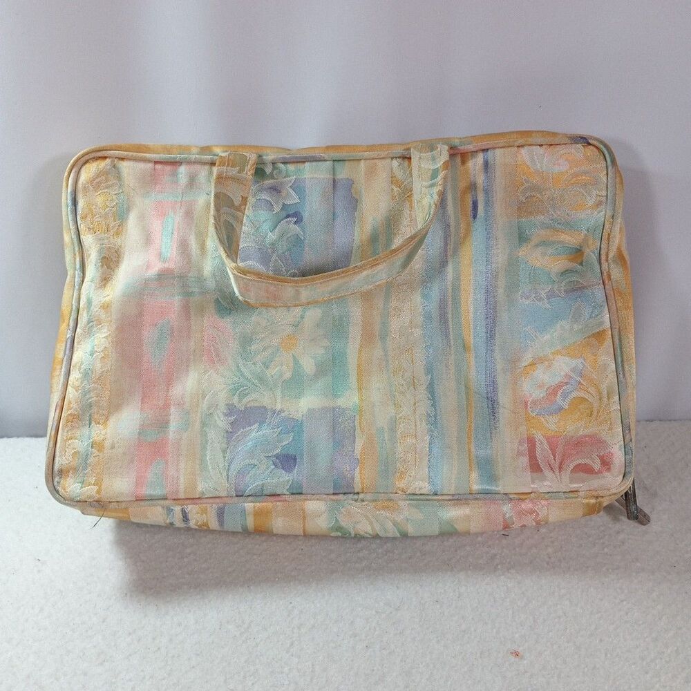 Modella Weekender Travel Makeup Case 2 Clear Pocket Cosmetic Bag Organizer